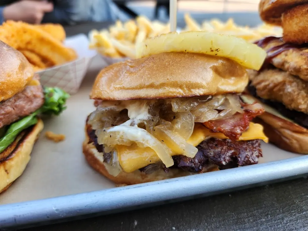 Sugar Daddy Burger with Fries